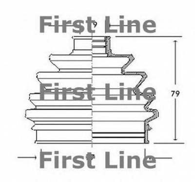 FIRST LINE fcb2016 -  Пыльник, приводной вал